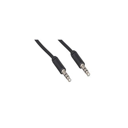 Cable Wholesale Slim Mold Aux Cable, 3.5mm Stereo Male to 3.5mm Stereo Male, 3 foot 10A1-02103
